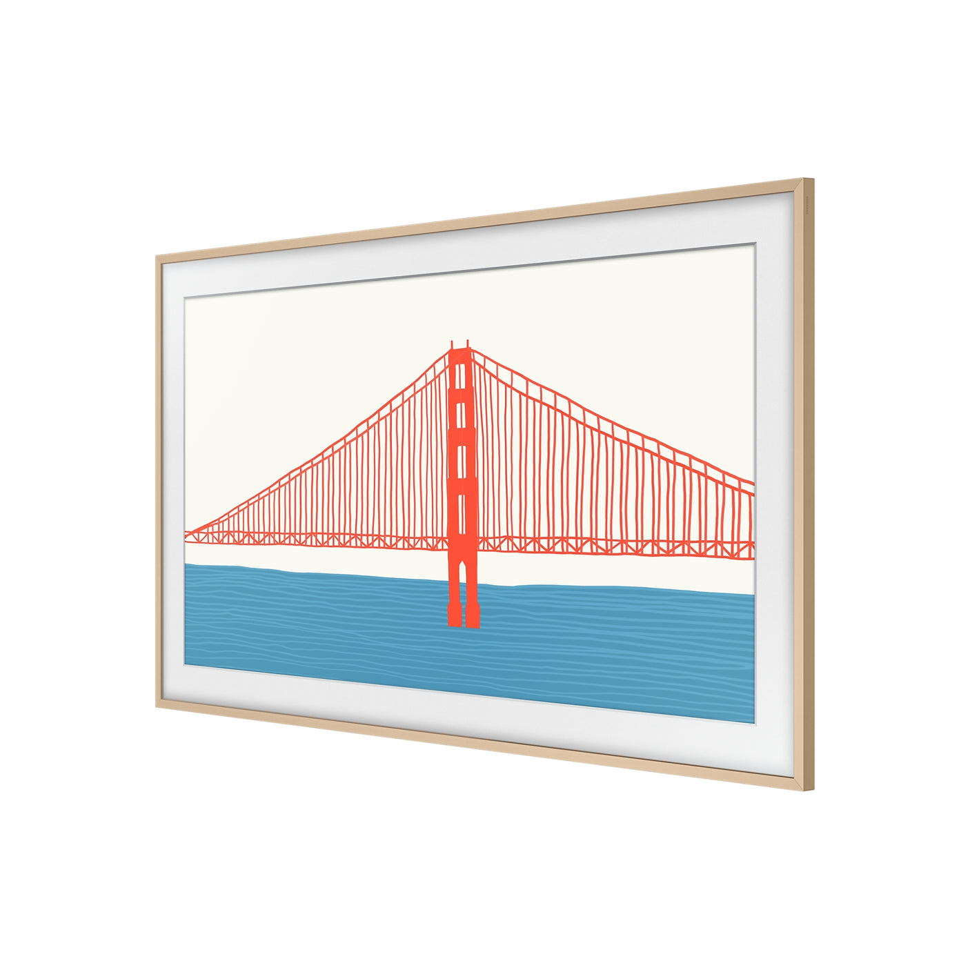 SAMSUNG Cornice 2021 The Frame 43" Beige Modern