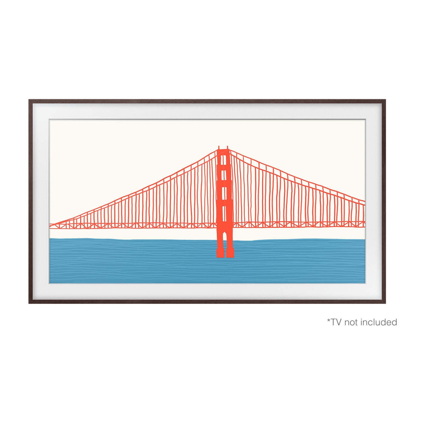 SAMSUNG Cornice 2021 The Frame 43" Marrone Modern