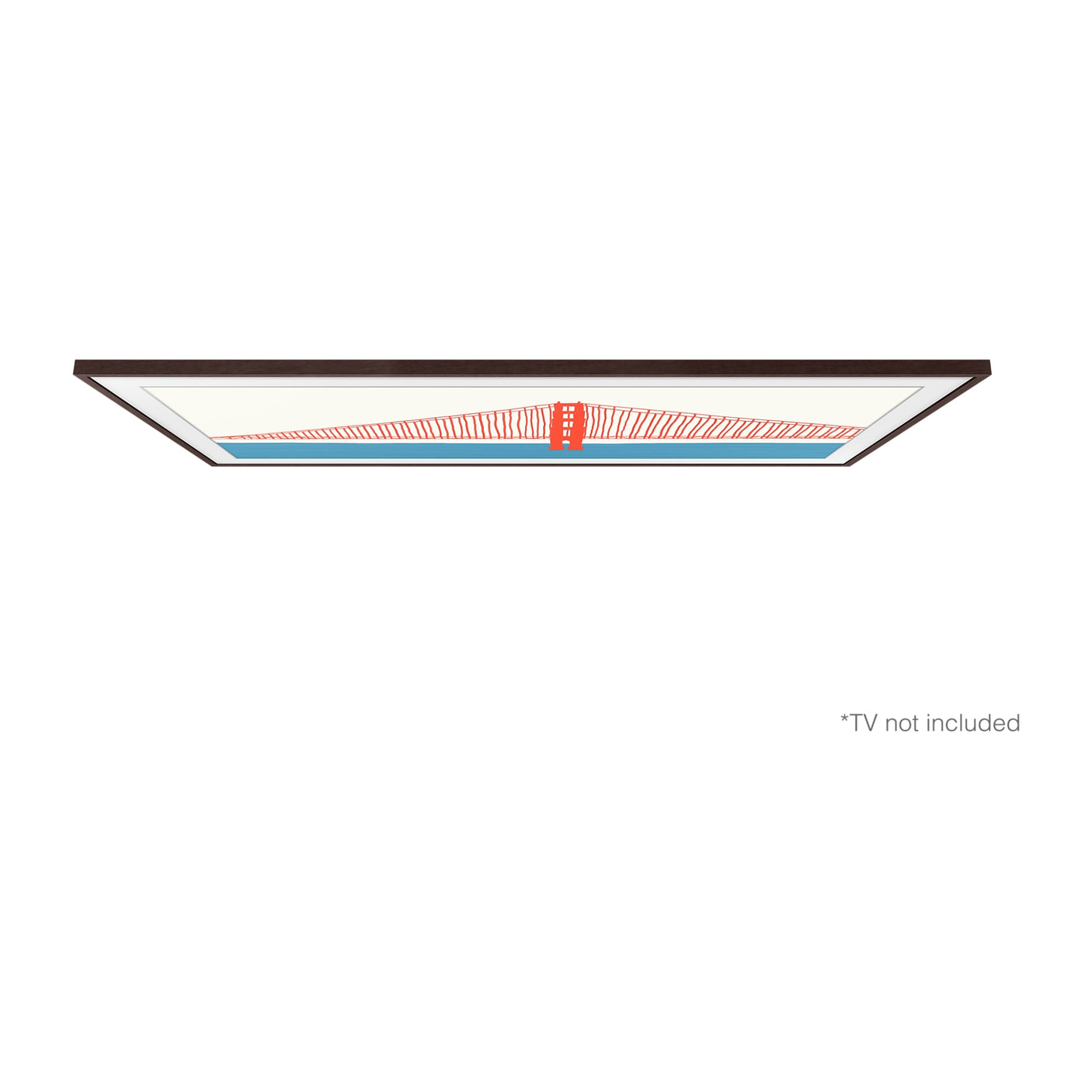 SAMSUNG Cornice 2021 The Frame 50" Marrone Modern