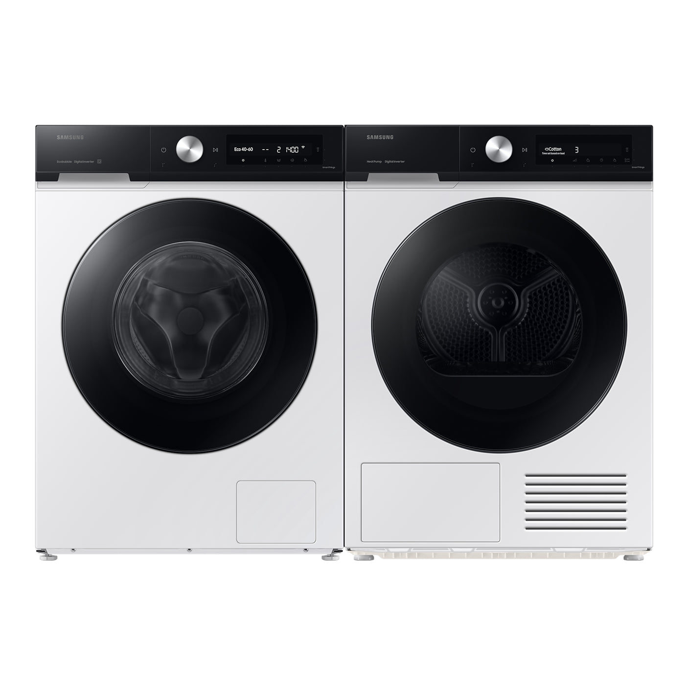 SAMSUNG Lavatrice BESPOKE AI Ecodosatore 9Kg WW90DB7U94GEU3 White