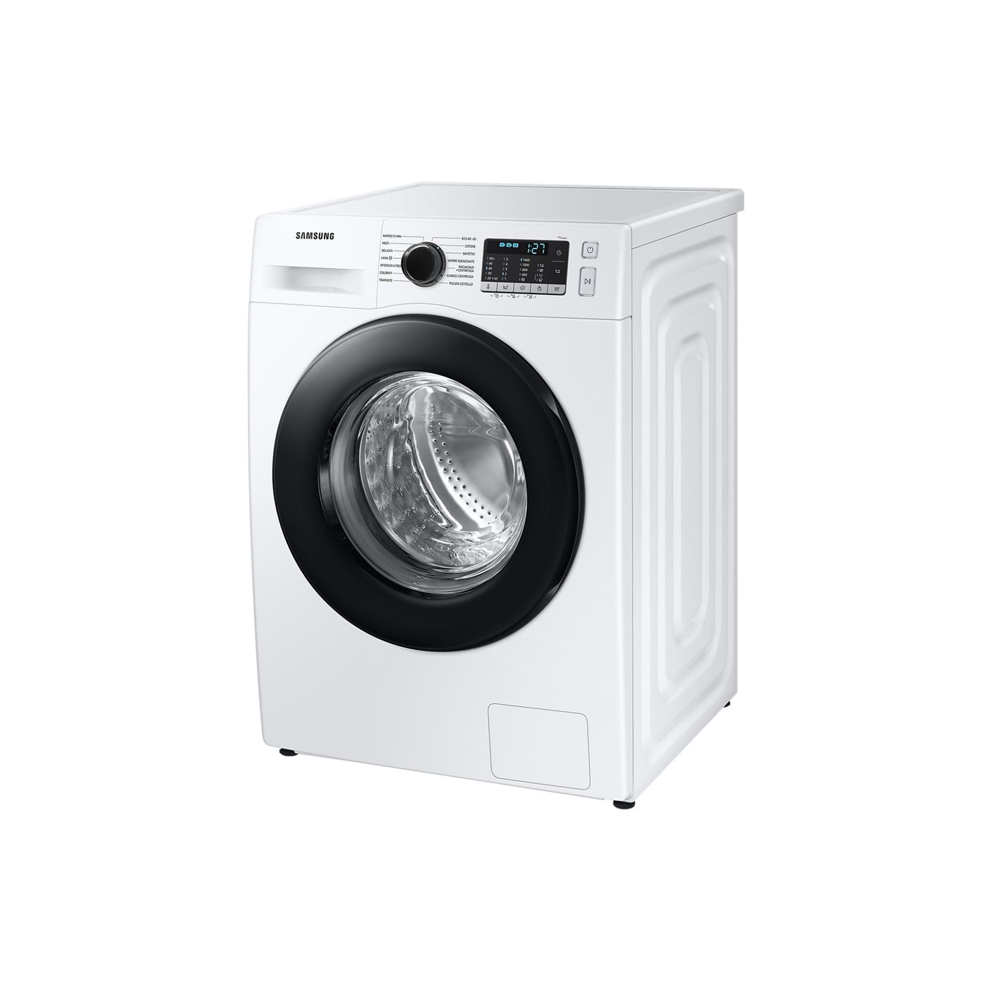 SAMSUNG Lavatrice Crystal Clean 9 Kg WW90TA046AT Silver