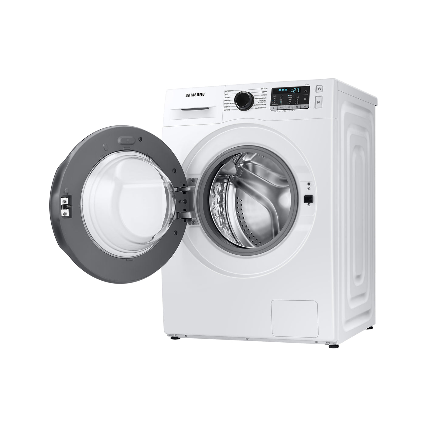 SAMSUNG Lavatrice Crystal Clean 9 Kg WW90TA046AT Silver