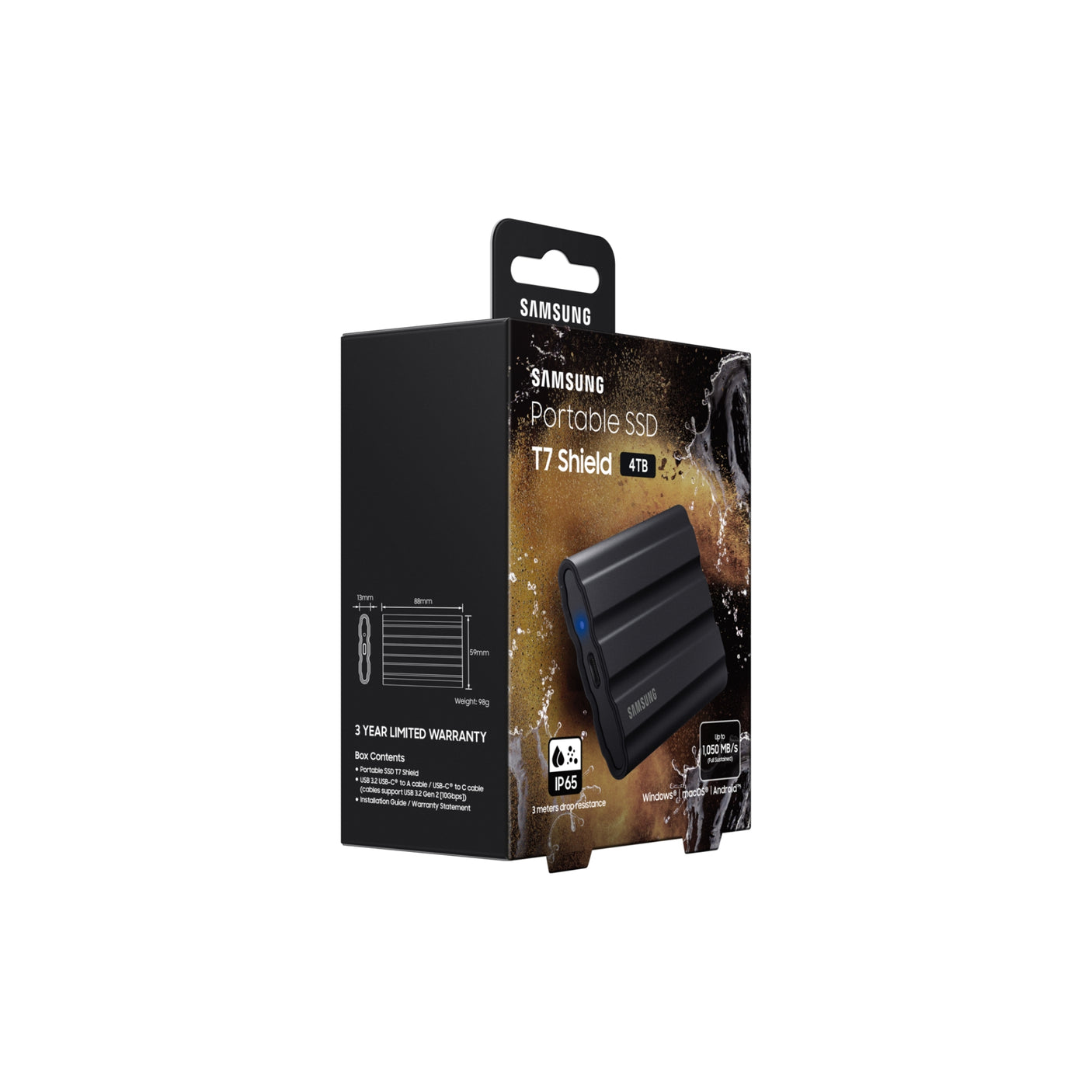 SAMSUNG Portable SSD T7 Shield USB 3.2 4TB Nero