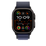 APPLE Cinturino Alpine Loop Blu navy - Large - Titanio nero