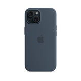 APPLE Custodia MagSafe in silicone per iPhone 15 - Blu tempesta