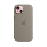 APPLE Custodia MagSafe in silicone per iPhone 15 - Grigio creta