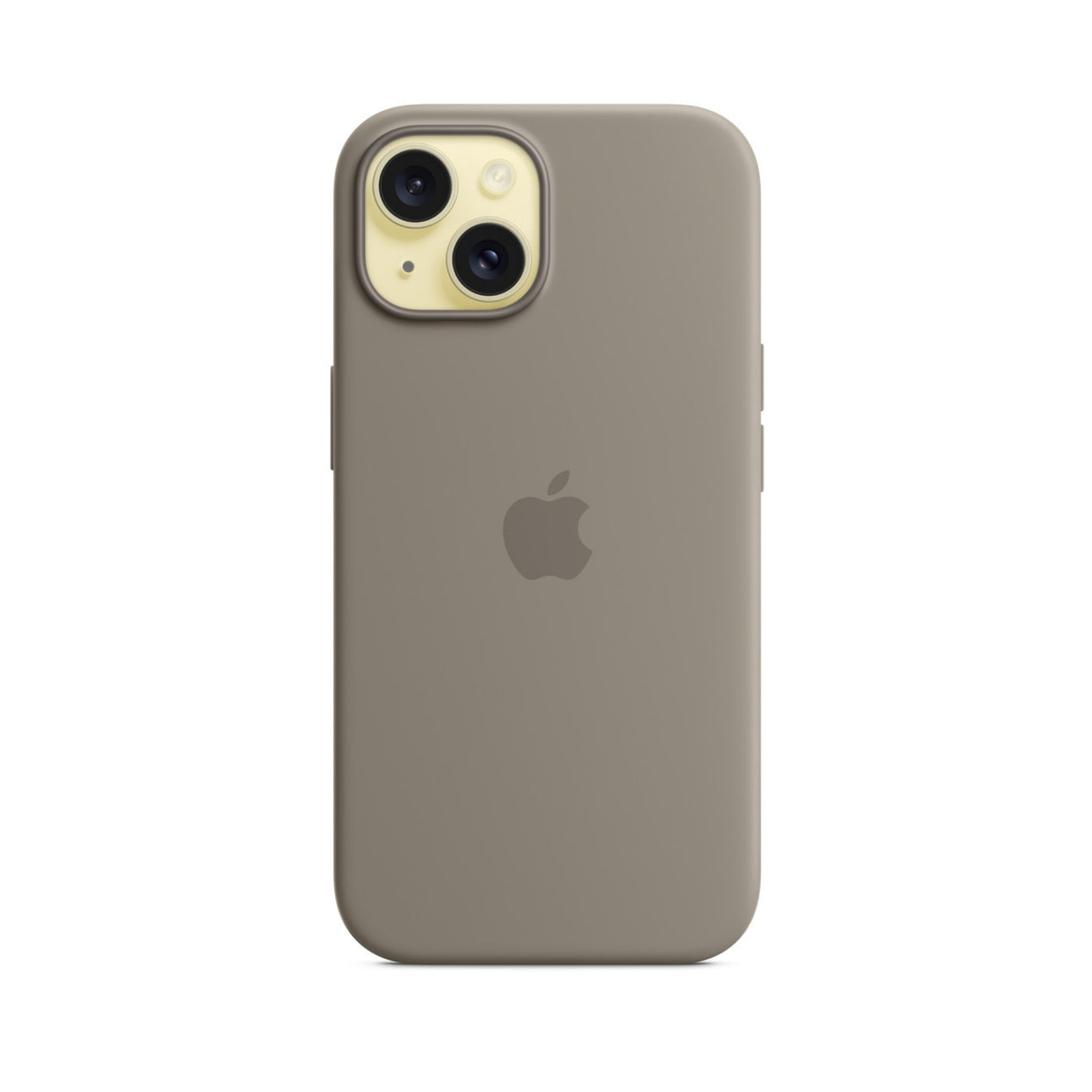 APPLE Custodia MagSafe in silicone per iPhone 15 - Grigio creta
