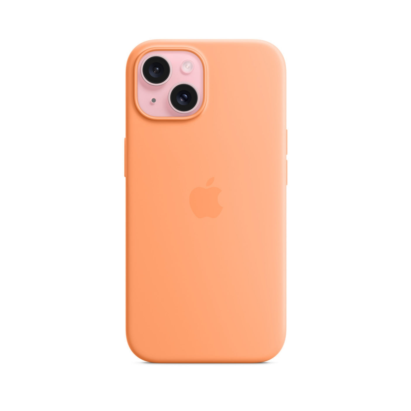 APPLE Custodia MagSafe in silicone per iPhone 15 Plus - Aranciata
