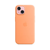 APPLE Custodia MagSafe in silicone per iPhone 15 Plus - Aranciata