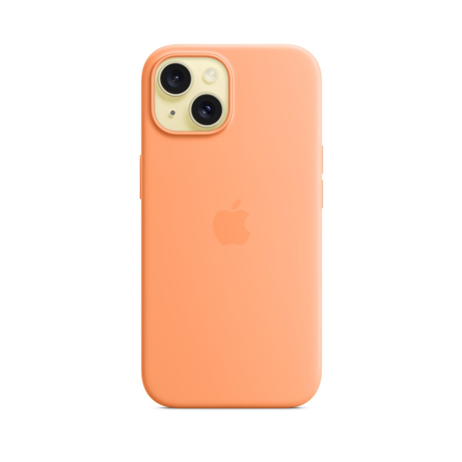 APPLE Custodia MagSafe in silicone per iPhone 15 Plus - Aranciata
