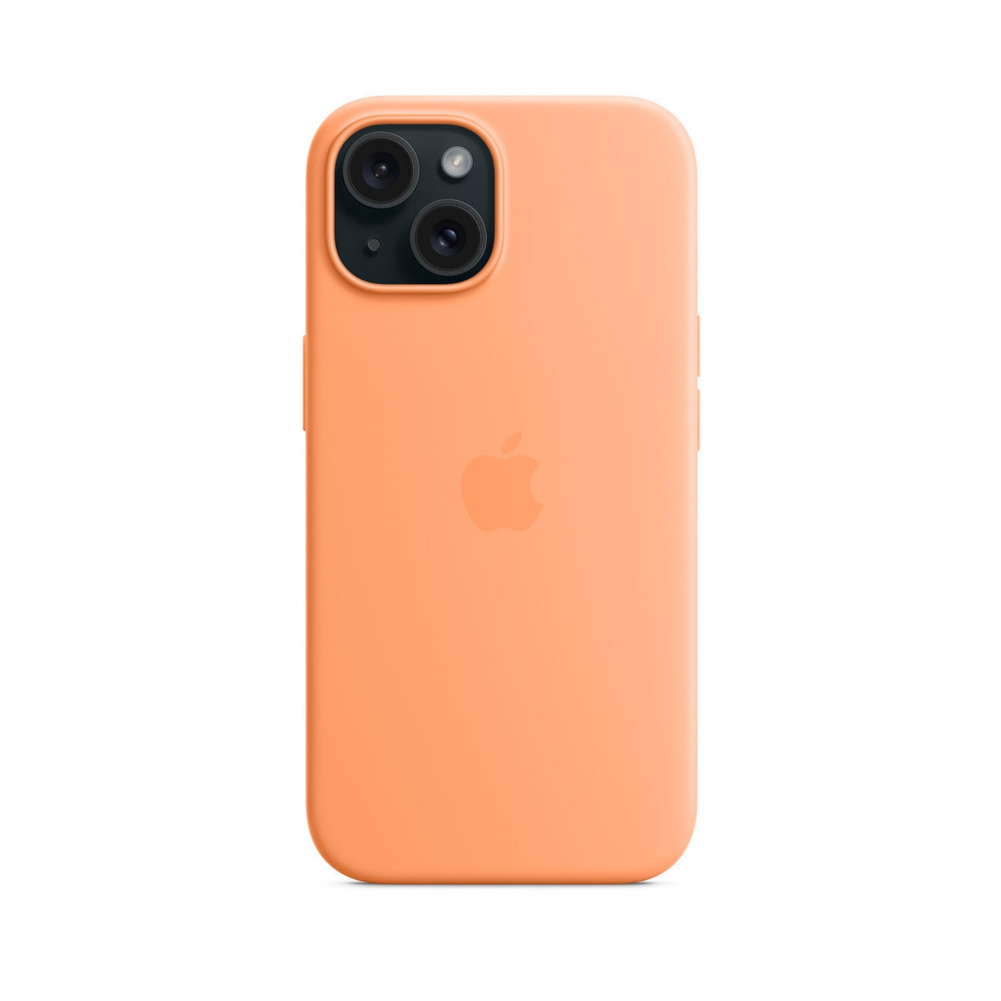APPLE Custodia MagSafe in silicone per iPhone 15 Plus - Aranciata
