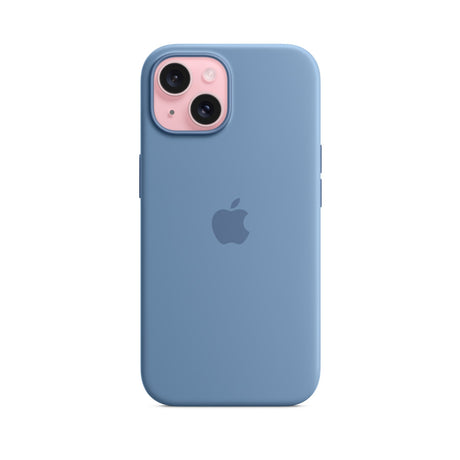 APPLE Custodia MagSafe in silicone per iPhone 15 Plus - Blu inverno