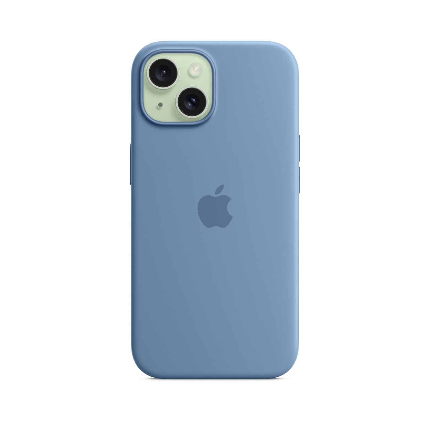 APPLE Custodia MagSafe in silicone per iPhone 15 Plus - Blu inverno