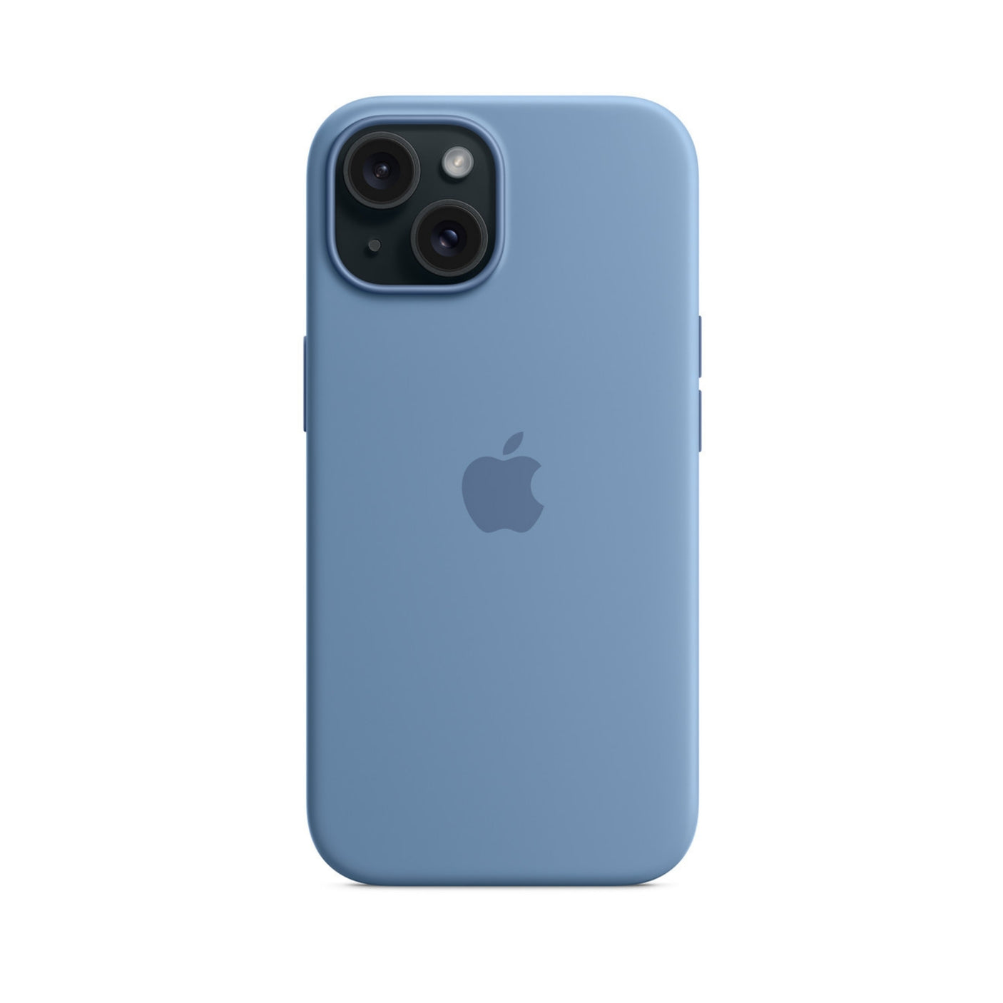 APPLE Custodia MagSafe in silicone per iPhone 15 Plus - Blu inverno