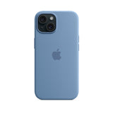 APPLE Custodia MagSafe in silicone per iPhone 15 Plus - Blu inverno