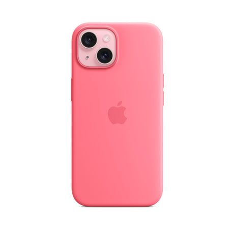 APPLE Custodia MagSafe in silicone per iPhone 15 Plus - Rosa