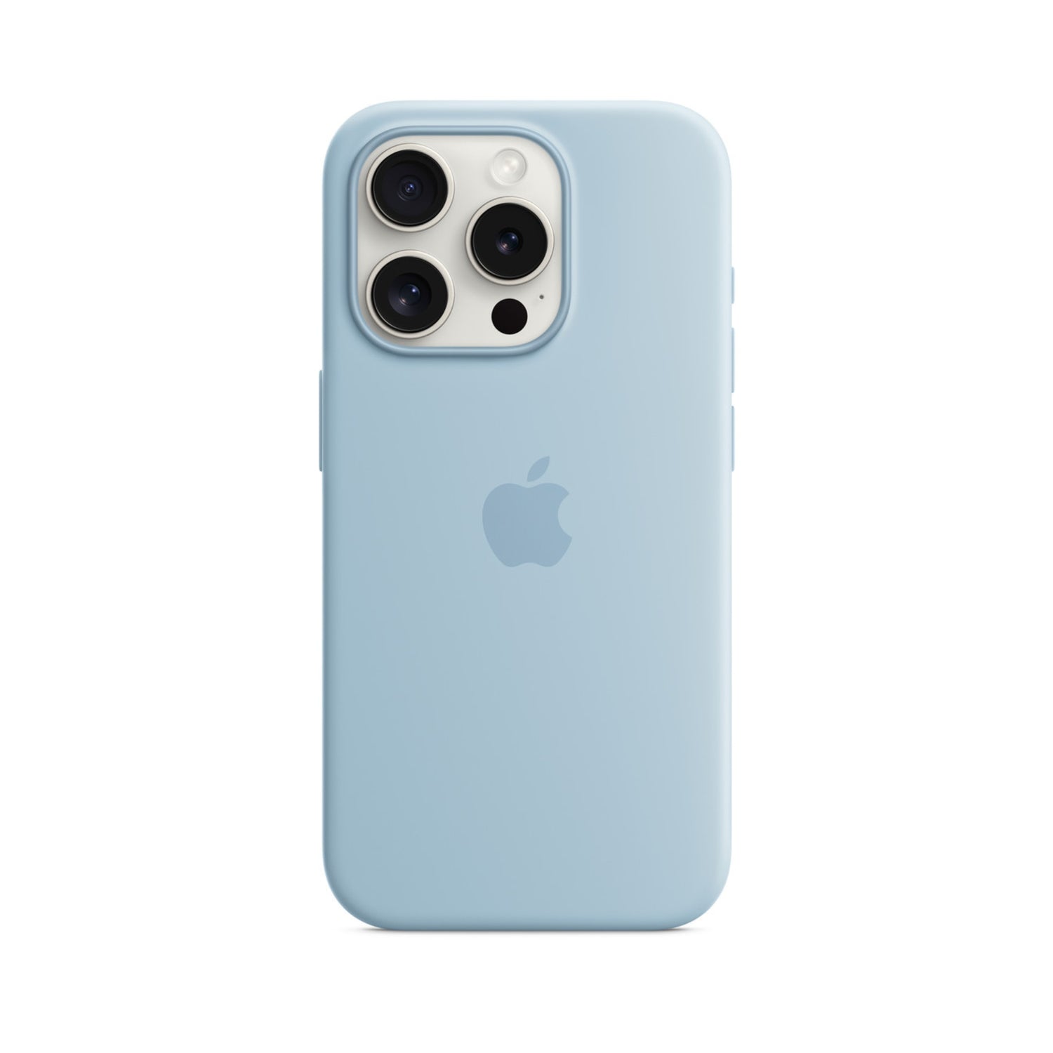 APPLE Custodia MagSafe in silicone per iPhone 15 Pro - Blu chiaro