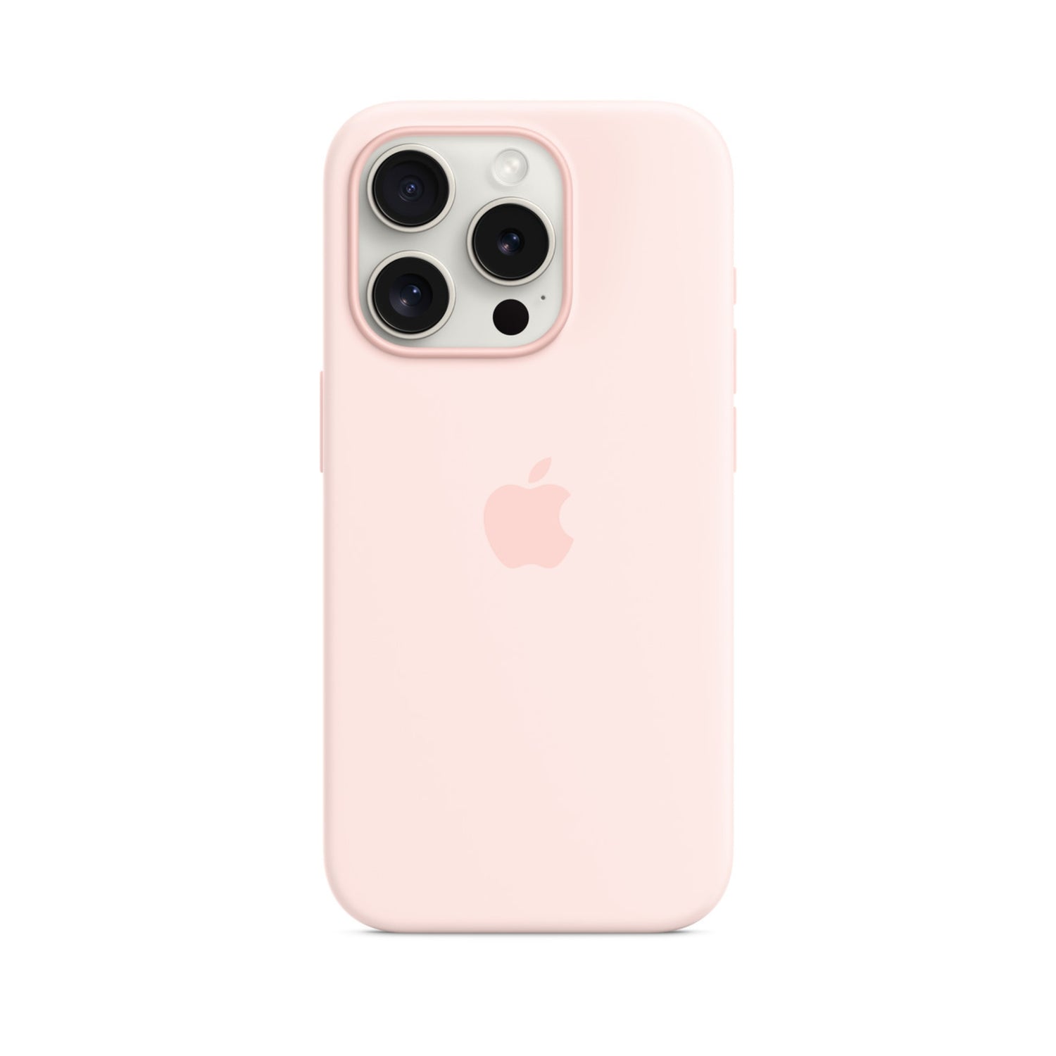 APPLE Custodia MagSafe in silicone per iPhone 15 Pro - Rosa confetto