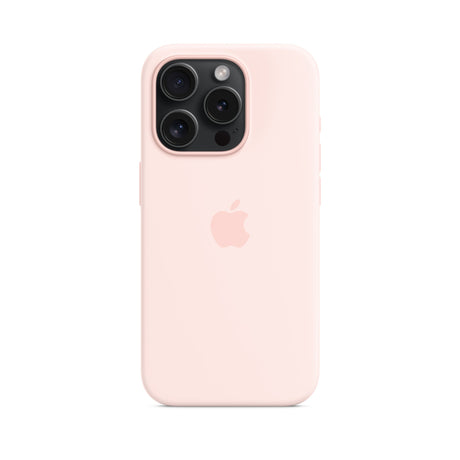 APPLE Custodia MagSafe in silicone per iPhone 15 Pro - Rosa confetto