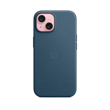 APPLE Custodia MagSafe in tessuto FineWoven per iPhone 15 Plus - Blu Pacifico