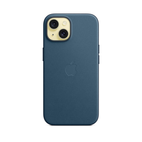 APPLE Custodia MagSafe in tessuto FineWoven per iPhone 15 Plus - Blu Pacifico