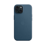 APPLE Custodia MagSafe in tessuto FineWoven per iPhone 15 Plus - Blu Pacifico