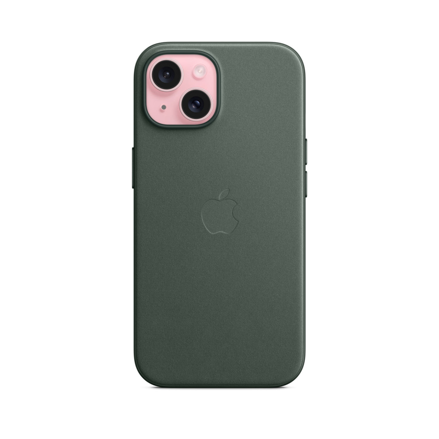 APPLE Custodia MagSafe in tessuto FineWoven per iPhone 15 Plus - Sempreverde