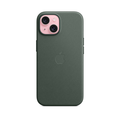 APPLE Custodia MagSafe in tessuto FineWoven per iPhone 15 Plus - Sempreverde