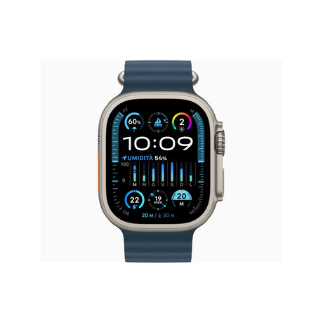 APPLE Watch Ultra 2 GPS + Cellular, Cassa 49 mm in titanio con Cinturino Ocean blu