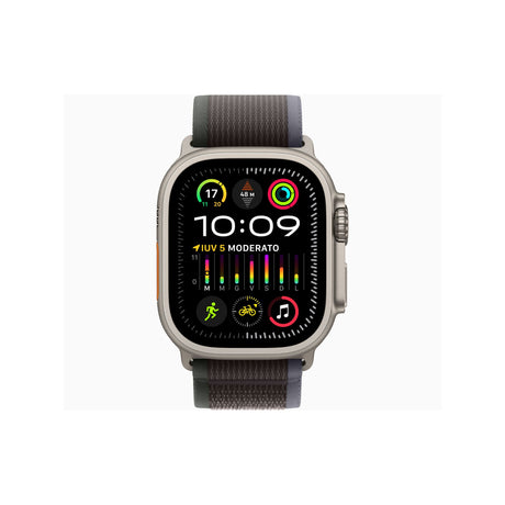 APPLE Watch Ultra 2 GPS + Cellular, Cassa 49 mm in titanio con Trail Loop blu/nero - M/L