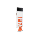 SAMSUNG Galaxy Z Flip4 Silicone Cover with Strap White