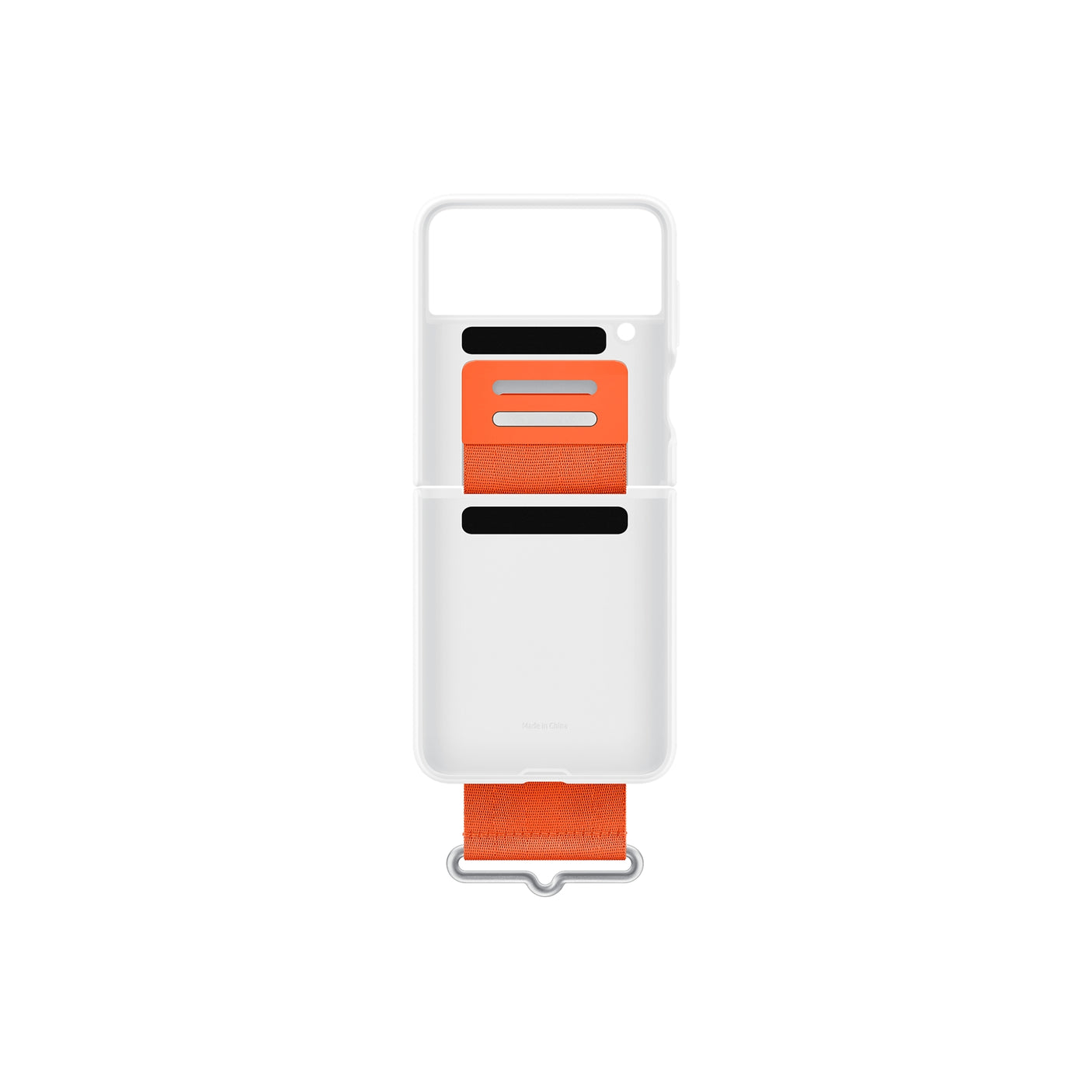 SAMSUNG Galaxy Z Flip4 Silicone Cover with Strap White