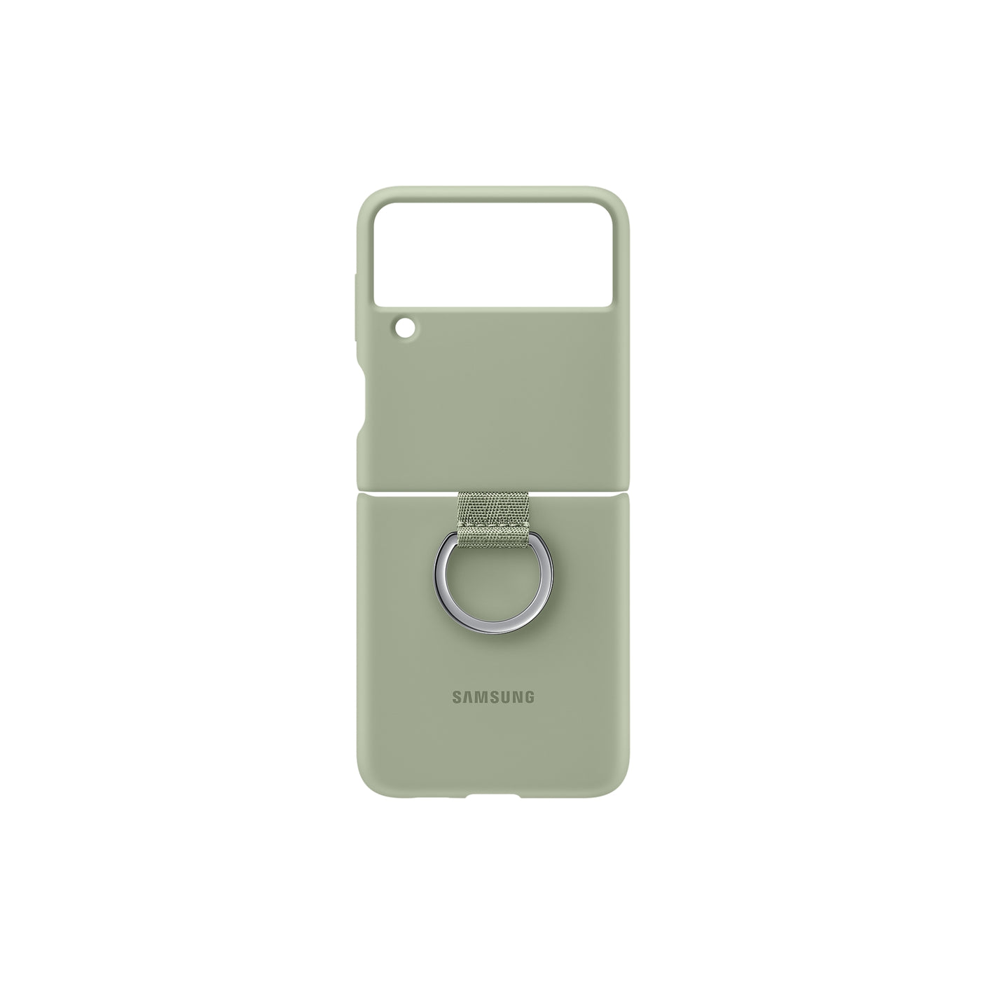 SAMSUNG Galaxy Z Flip3 5G Silicone Cover with Ring Olive