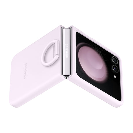 SAMSUNG Galaxy Z Flip5 Silicone Case with Ring Lavender
