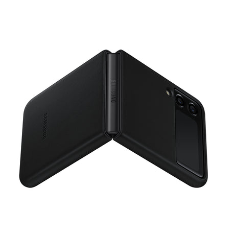 SAMSUNG Galaxy Z Flip3 5G Leather Cover Black