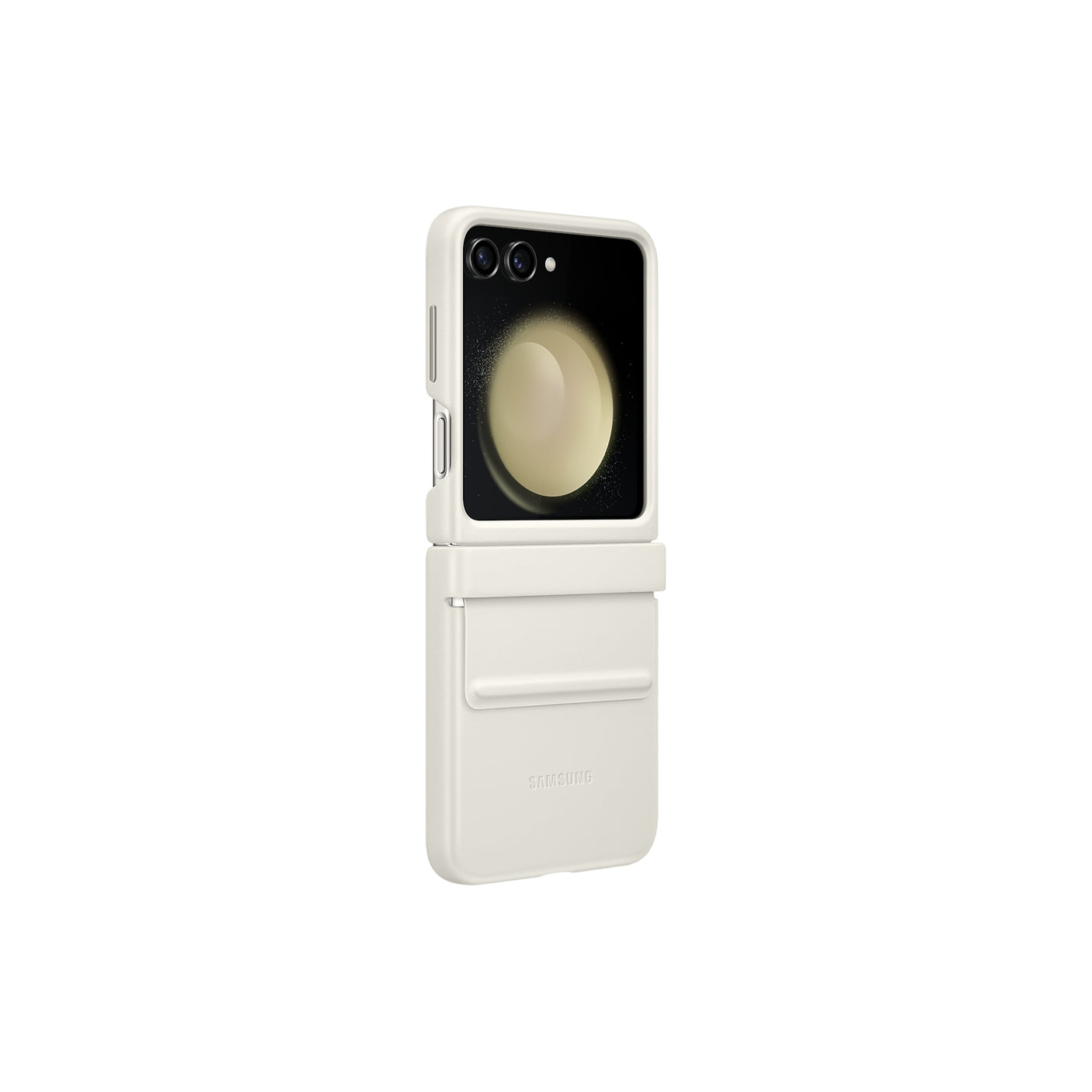 SAMSUNG Galaxy Z Flip5 Flap Eco-Leather Case Cream