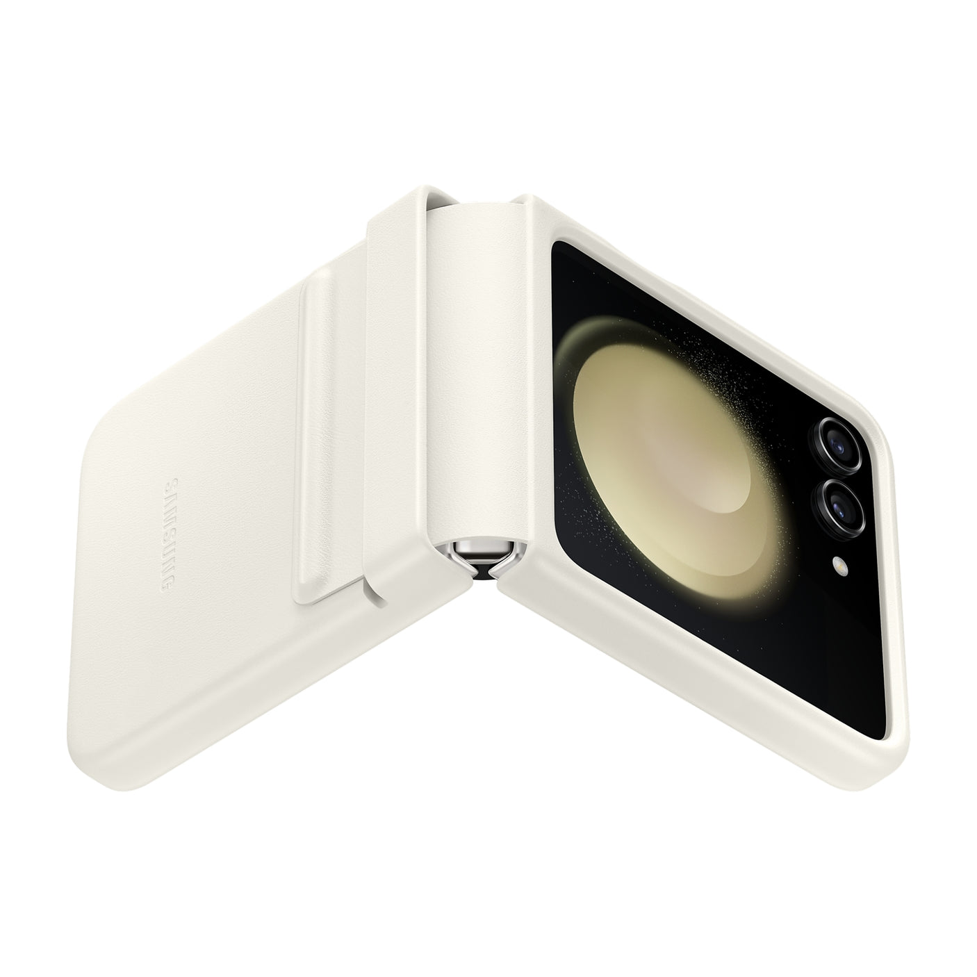 SAMSUNG Galaxy Z Flip5 Flap Eco-Leather Case Cream