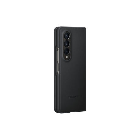SAMSUNG Galaxy Z Fold4 Leather Cover Black