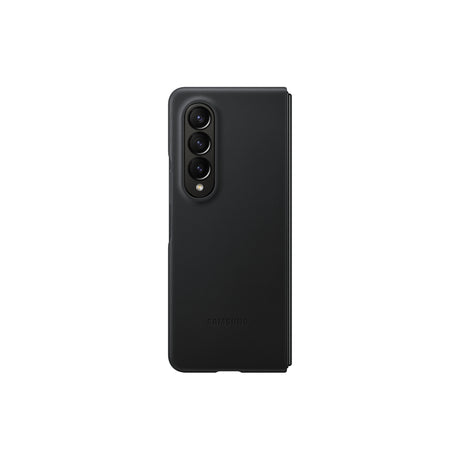 SAMSUNG Galaxy Z Fold4 Leather Cover Black