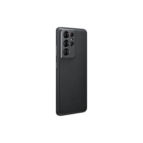 SAMSUNG Galaxy S21 Ultra 5G Leather Cover Black