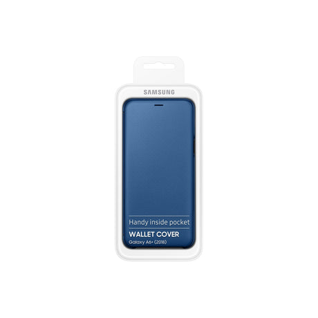 SAMSUNG Galaxy A6+ Wallet Cover Blue