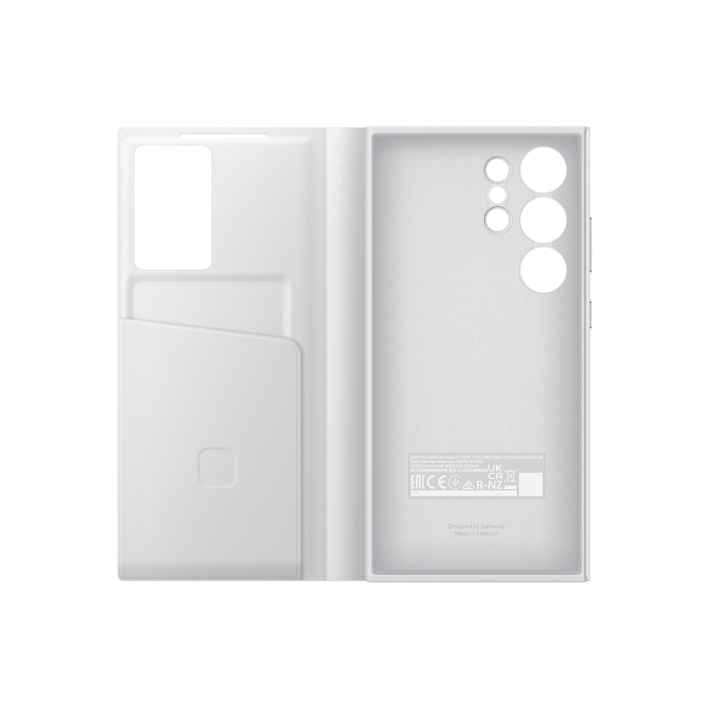 SAMSUNG Galaxy S24 Ultra Smart View Wallet Case White