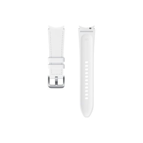 SAMSUNG Galaxy Watch4/Watch4 Classic Cinturino Hybrid Leather M/L White