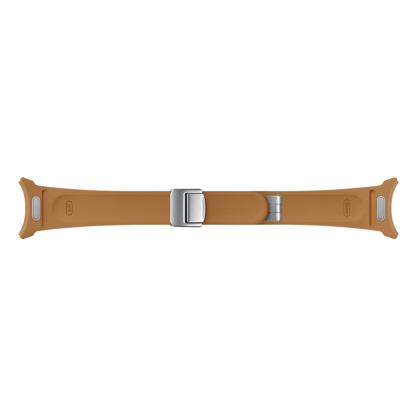 SAMSUNG Galaxy Watch6 D-Buckle Hybrid Eco-Leather Band Slim (S/M) Camel