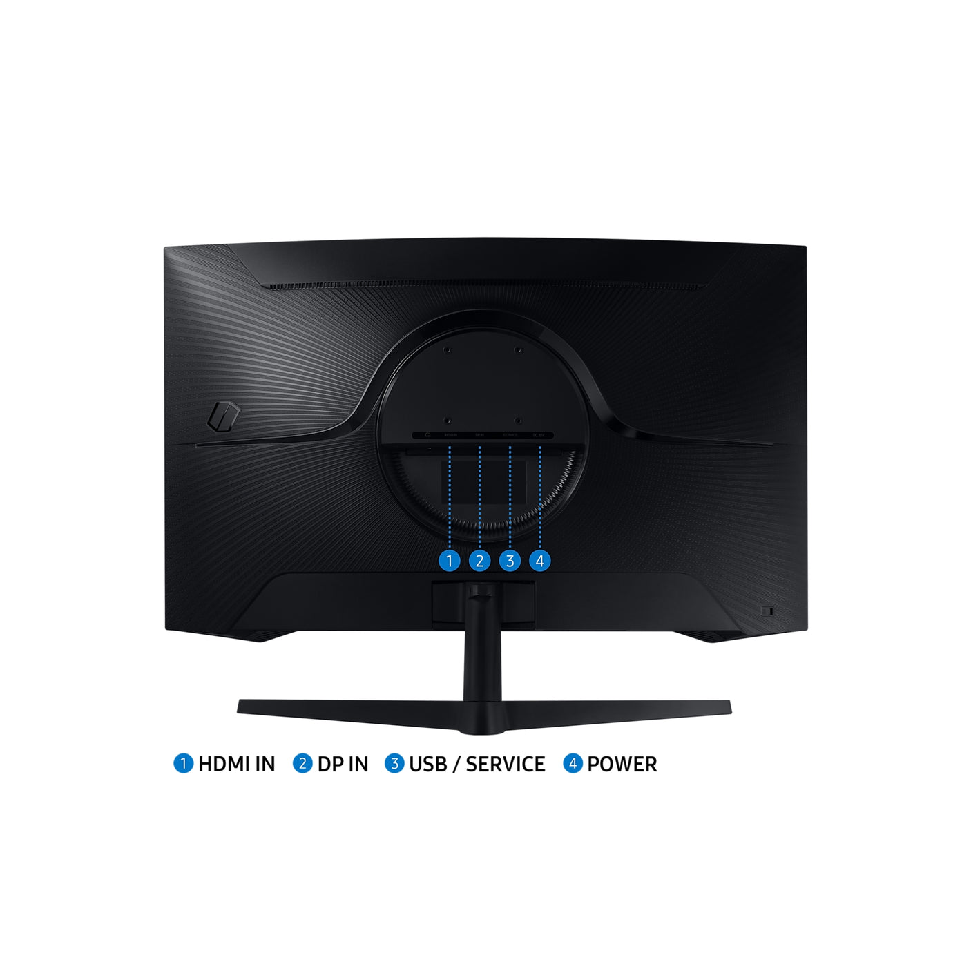 SAMSUNG Monitor Gaming Odyssey G5 - G55T da 32" WQHD Curvo Black