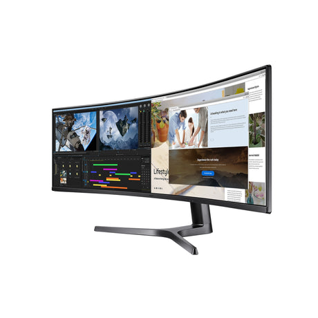 SAMSUNG Monitor Gaming Serie CRG9 da 49" Dual QHD Curvo Black