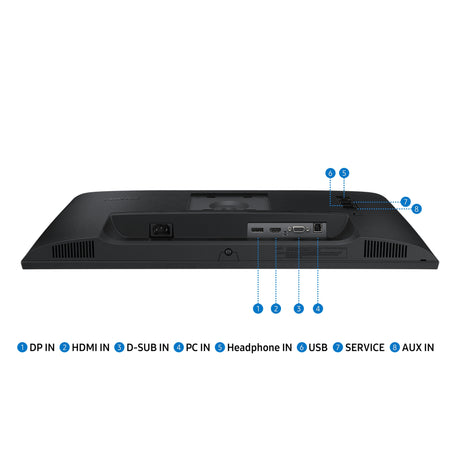 SAMSUNG Webcam Monitor Serie S40VA da 24" Full HD Flat