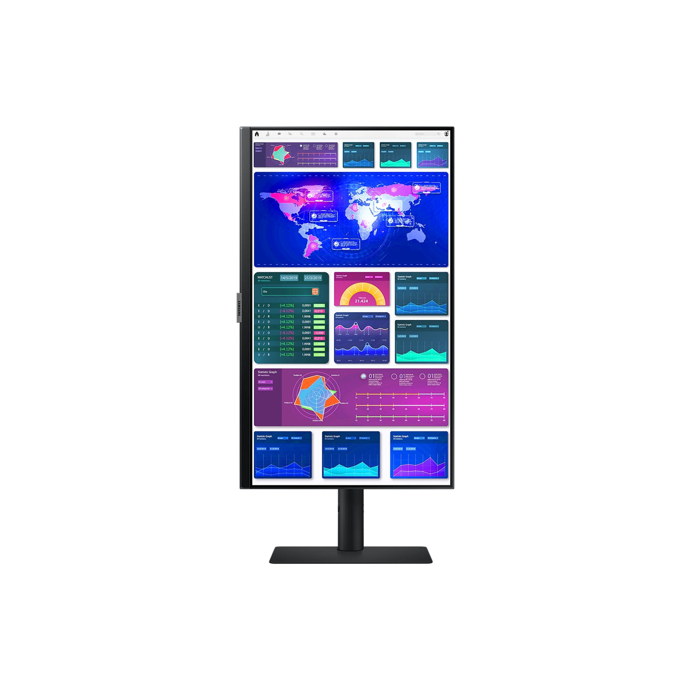 SAMSUNG Monitor HRM ViewFinity Serie S6 - S60UA da 24" QHD Flat