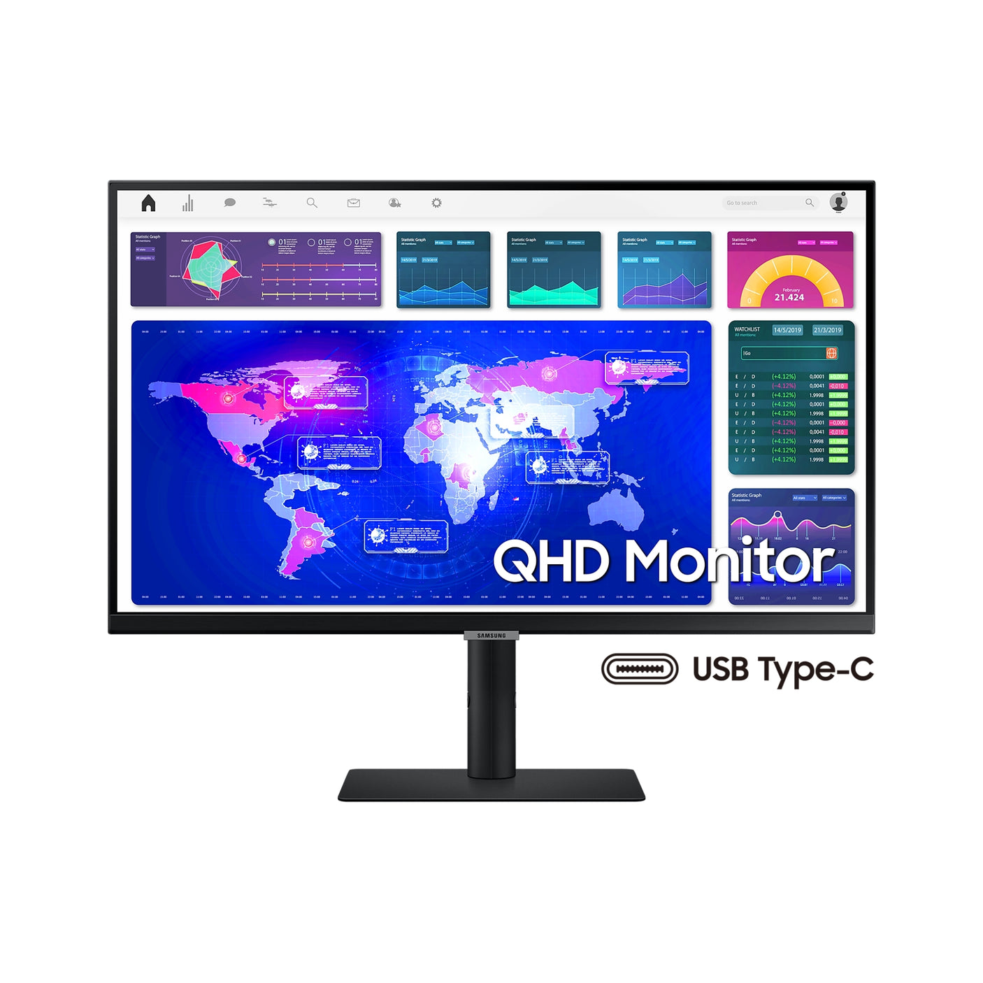SAMSUNG Monitor HRM ViewFinity Serie S6 - S60UA da 27" QHD Flat