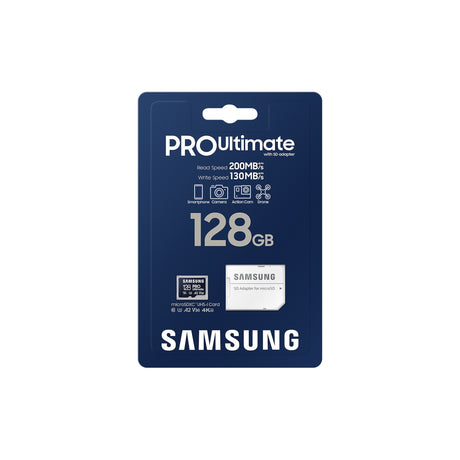 SAMSUNG PRO Ultimate microSD Memory Card 128GB Blue
